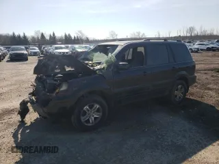 2005 Honda Pilot EX-L with VIN 5FNYF185X5B061839, listed as a Copart auction lot 48666595 with 0 mi miles and Salvage Title. Bid and sale history available at carsss.com. Image 1.