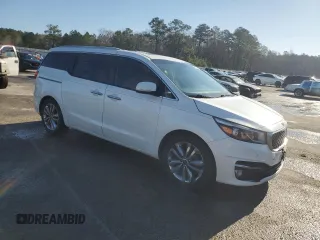 2015 Kia Sedona SX-L with VIN KNDME5C10F6034546, listed as a Copart auction lot 48613095 with 208,601 mi miles and Salvage Title. Bid and sale history available at DreamBid. Image 4.