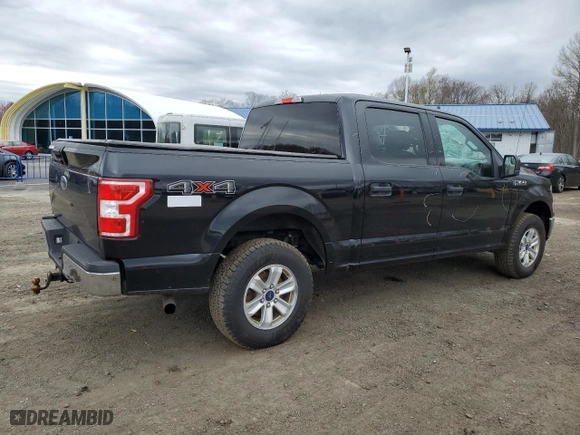 2019 Ford F-150 XL with VIN 1FTEW1E5XKFB19818, listed as a Copart auction lot 52922125 with 161,835 mi miles and Salvage Title. Bid and sale history available at carsss.com. Image 3.