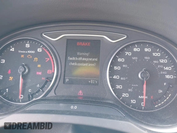 2015 Audi A3 1.8T Premium with VIN WAUACGFF0F1033693, listed as a IAAI auction lot 41823346 with 70,140 mi miles. Bid and sale history available at carsss.com. Image 7.