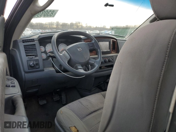 2006 Dodge 1500 SLT with VIN 1D7HU16N36J243326, listed as a Copart auction lot 83089834 with 142,078 mi miles and Salvage Title. Bid and sale history available at DreamBid. Image 8.