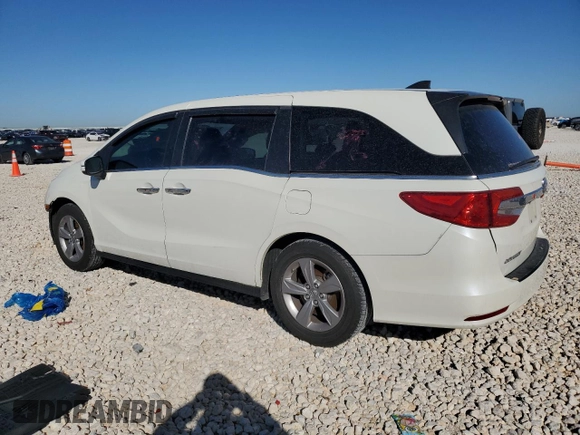 2019 Honda Odyssey EX-L with VIN 5FNRL6H71KB071098, listed as a Copart auction lot 47871955 with 97,043 mi miles and Salvage Title. Bid and sale history available at carsss.com. Image 2.
