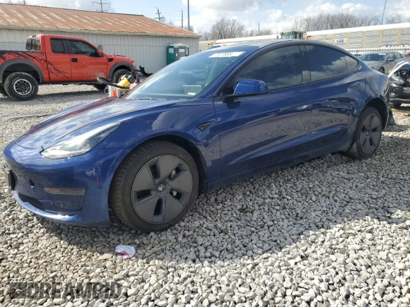 2023 Tesla Model 3 with VIN 5YJ3E1EA7PF434062, listed as a Copart auction lot 47877835 with Not provided miles and Clean title. Bid and sale history available at DreamBid. Image 1.