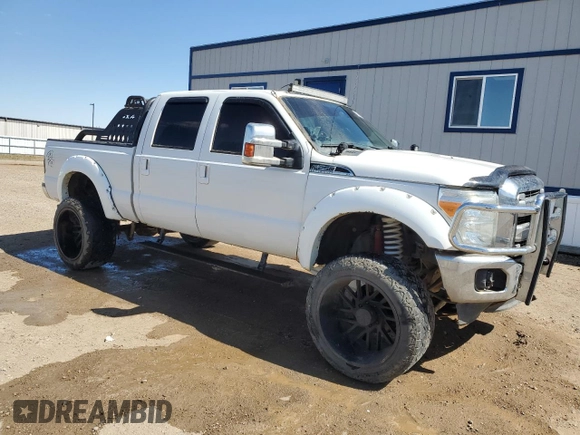 2013 Ford F-250 XL with VIN 1FT7W2B61DEB63274, listed as a Copart auction lot 54509595 with 121,843 mi miles and Salvage title. Bid and sale history available at DreamBid. Image 4.