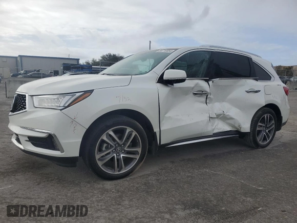 2018 Acura MDX Advance with VIN 5J8YD4H83JL026523, listed as a Copart auction lot 84719884 with 42,168 mi miles and Salvage Title. Bid and sale history available at carsss.com. Image 1.
