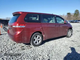 2012 Toyota Sienna with VIN 5TDKA3DC8CS016489, listed as a Copart auction lot 46416595 with 136,037 mi miles and Salvage Title. Bid and sale history available at DreamBid. Image 3.