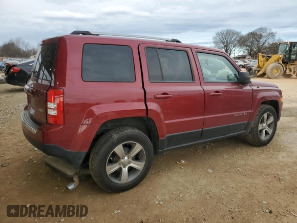 2016 Jeep Patriot High Altitude with VIN 1C4NJPFA6GD715895, listed as a Copart auction lot 45843675 with 63,022 mi miles and Salvage Title. Bid and sale history available at DreamBid. Image 3.
