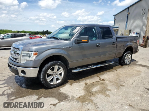 2014 Ford F-150 XL with VIN 1FTFW1EF3EKF89584, listed as a Copart auction lot 53799805 with 107,962 mi miles and Salvage Title. Bid and sale history available at carsss.com. Image 1.
