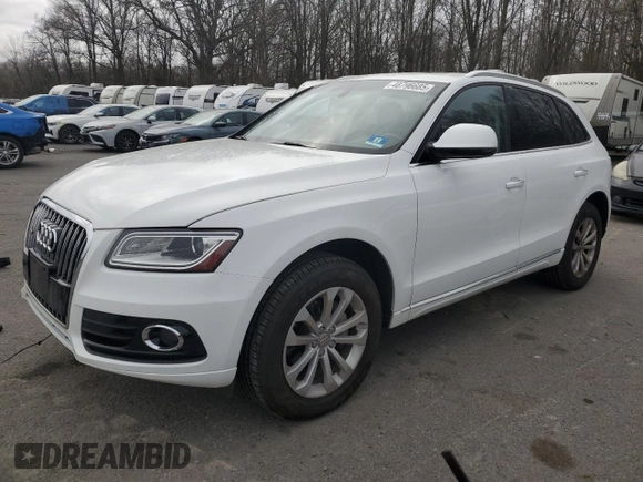 2015 Audi Q5 Premium with VIN WA1CFAFP2FA074099, listed as a Copart auction lot 48796685 with 102,880 mi miles and Salvage Title. Bid and sale history available at carsss.com. Image 1.