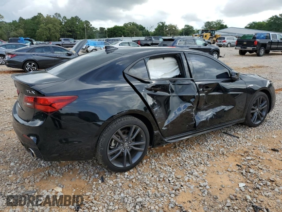 2018 Acura TLX w/A-SPEC Pkg with VIN 19UUB2F68JA007780, listed as a Copart auction lot 55611915 with 47,840 mi miles and Salvage title. Bid and sale history available at DreamBid. Image 3.