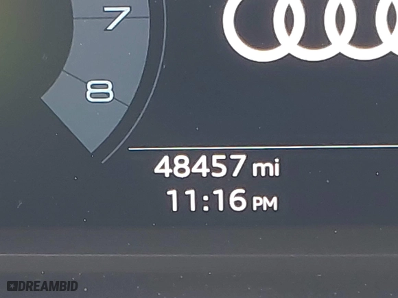 2020 Audi Q3 S line Premium Plus with VIN WA1EECF30L1105527, listed as a IAAI auction lot 41336600 with 48,457 mi miles. Bid and sale history available at carsss.com. Image 14.