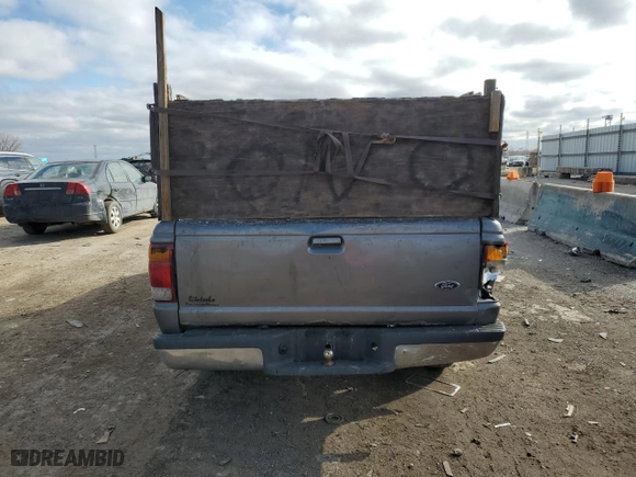 1998 Ford Ranger XL with VIN 1FTYR10C0WUA30044, listed as a Copart auction lot 43767385 with 194,546 mi miles and Salvage Title. Bid and sale history available at carsss.com. Image 6.