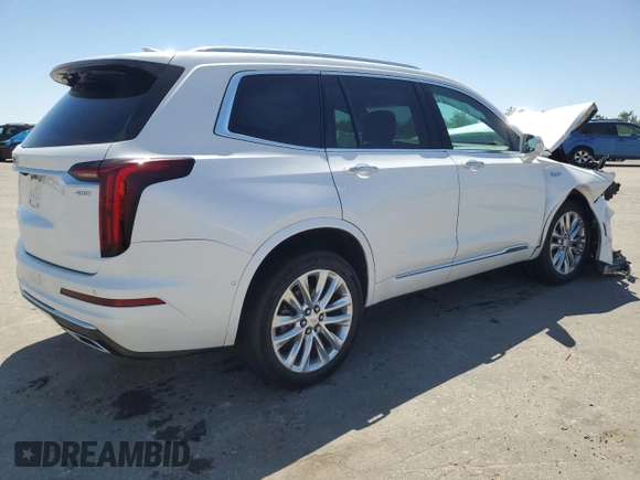2020 Cadillac XT6 AWD Premium Luxury with VIN 1GYKPDRS9LZ159836, listed as a Copart auction lot 60753625 with 47,862 mi miles and Salvage title. Bid and sale history available at DreamBid. Image 3.