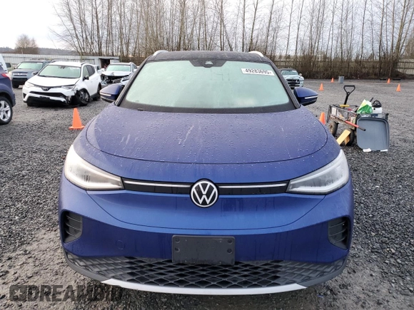 2021 Volkswagen ID.4 Pro S z VIN WVGKMPE27MP058308, wystawiony jako Copart lot #49283695 z przebiegiem Nie podano mil oraz Szkoda całkowita • Salvage title. Historia ofert i sprzedaży dostępna na DreamBid. Obrazek 5.
