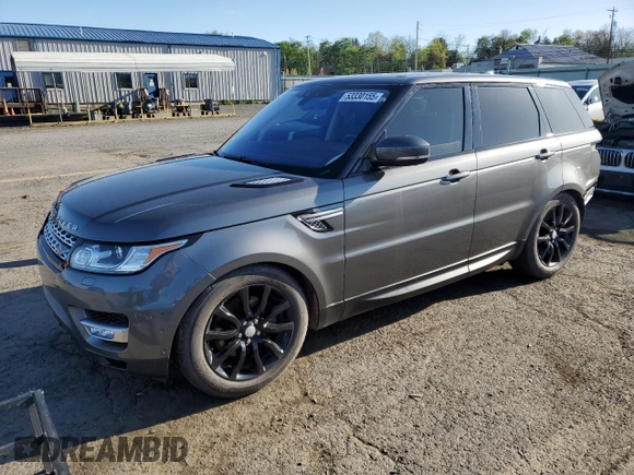 2017 Land Rover Range Rover Sport HSE with VIN SALWR2FK8HA694052, listed as a Copart auction lot 53330155 with 75,181 mi miles and Salvage title. Bid and sale history available at DreamBid. Image 1.