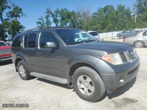 2005 Nissan Pathfinder LE with VIN 5N1AR18W85C766052, listed as a Copart auction lot 52217315 with 178,456 mi miles and Clean Title. Bid and sale history available at carsss.com. Image 4.