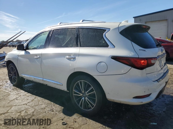 2016 Infiniti QX60 with VIN 5N1AL0MM9GC511705, listed as a Copart auction lot 87433274 with 129,269 mi miles and Salvage Title. Bid and sale history available at DreamBid. Image 2.