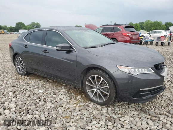 2015 Acura TLX Technology with VIN 19UUB2F50FA022336, listed as a Copart auction lot 63261685 with 86,465 mi miles and Salvage title. Bid and sale history available at DreamBid. Image 4.