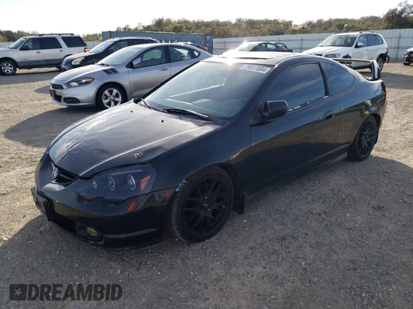 2003 Acura RSX with VIN JH4DC53813C002834, listed as a Copart auction lot 79517084 with 225,002 mi miles and Salvage Title. Bid and sale history available at carsss.com. Image 1.