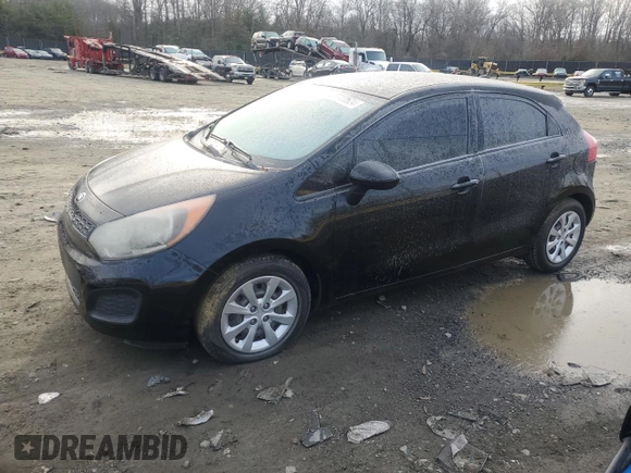 2015 Kia Rio LX with VIN KNADM5A35F6515915, listed as a Copart auction lot 87430634 with 63,573 mi miles and Clean Title. Bid and sale history available at carsss.com. Image 1.