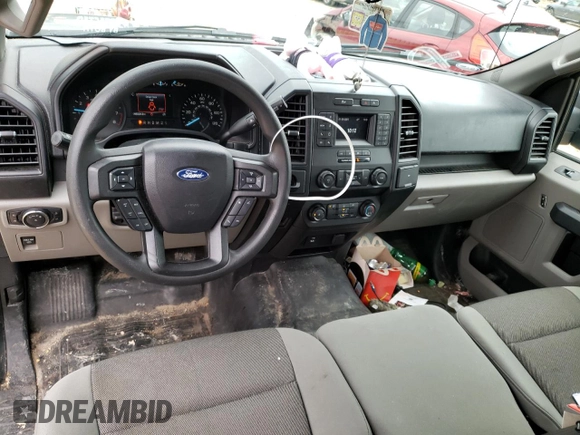2020 Ford F-150 XL with VIN 1FTEX1CB0LKF52286, listed as a Copart auction lot 40610764 with 83,220 mi miles and Salvage Title. Bid and sale history available at DreamBid. Image 8.