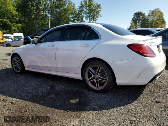 2021 Mercedes-Benz C 300 with VIN W1KWF8EB6MR645731, listed as a Copart auction lot 74212924 with 30,458 mi miles and Salvage title. Bid and sale history available at DreamBid. Image 2.