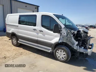2024 Ford Transit Cargo with VIN 1FTBR1Y83RKA33591, listed as a Copart auction lot 47635895 with 12,242 mi miles and Salvage Title. Bid and sale history available at DreamBid. Image 4.