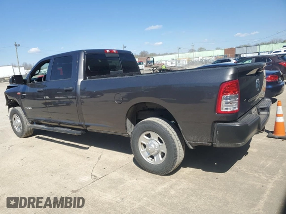 2022 Ram 2500 Tradesman with VIN 3C6UR5HJXNG157305, listed as a Copart auction lot 52484455 with 35,973 mi miles and Salvage title. Bid and sale history available at DreamBid. Image 2.