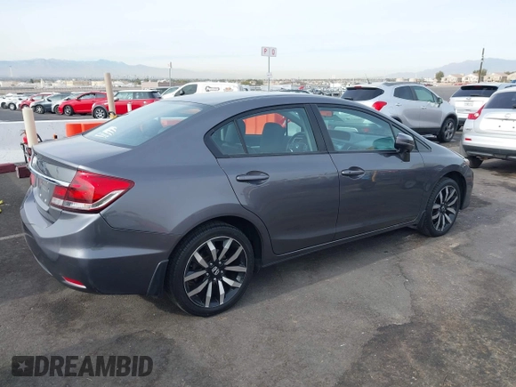 2015 Honda Civic Sedan EX-L with VIN 2HGFB2F97FH532485, listed as a IAAI auction lot 41089736 with 73,706 mi miles. Bid and sale history available at carsss.com. Image 4.