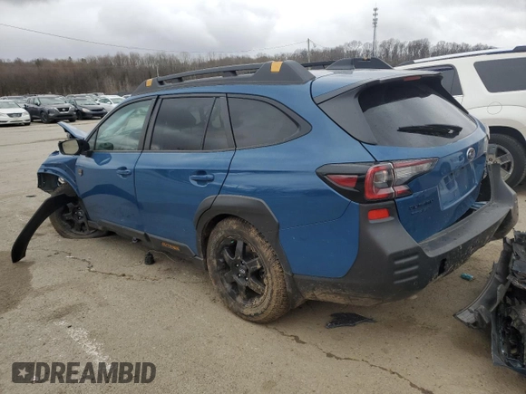 2022 Subaru Outback Wilderness with VIN 4S4BTGUDXN3199145, listed as a Copart auction lot 49834305 with 20,261 mi miles and Salvage title. Bid and sale history available at DreamBid. Image 2.