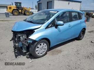 2014 Nissan Note S with VIN 3N1CE2CP3EL365580, listed as a Copart auction lot 59771495 with 98,245 mi miles and Salvage title. Bid and sale history available at DreamBid. Image 1.