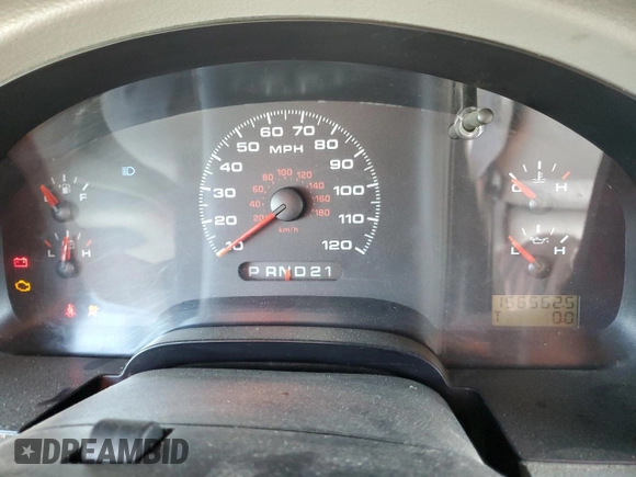2005 Ford F-150 XL with VIN 1FTRF12255NB53669, listed as a Copart auction lot 61636135 with 156,562 mi miles and Salvage title. Bid and sale history available at DreamBid. Image 9.