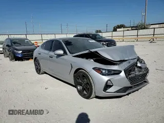 2019 Genesis G70 Advanced with VIN KMTG44LA1KU044908, listed as a Copart auction lot 76779574 with 51,678 mi miles and Salvage title. Bid and sale history available at DreamBid. Image 11.