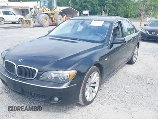 2007 BMW 7 Series 750i with VIN WBAHL83527DT10280, listed as a IAAI auction lot 42195930 with 80,971 mi miles and . Bid and sale history available at carsss.com. Image 2.