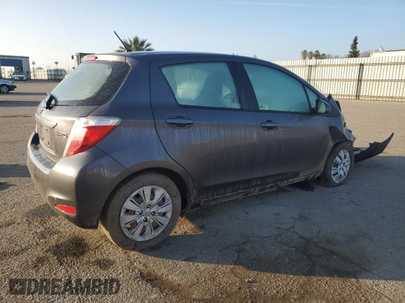 2014 Toyota Yaris L with VIN VNKKTUD30EA001542, listed as a Copart auction lot 41623335 with 135,944 mi miles and Salvage Title. Bid and sale history available at carsss.com. Image 3.