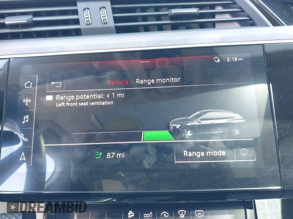 2019 Audi e-tron Prestige with VIN WA1VAAGE6KB020622, listed as a IAAI auction lot 41830236 with 32,835 mi miles and . Bid and sale history available at DreamBid. Image 17.