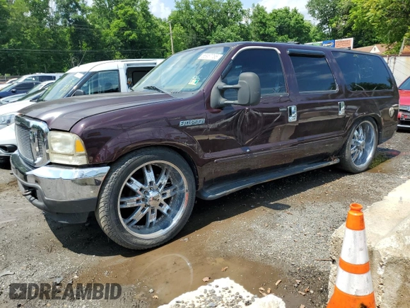 2000 Ford Excursion XLT с VIN 1FMNU41S0YEC33436, выставлен на аукционе Copart как лот 58967765 с пробегом 150 114 миль миль и Списание • Salvage title. История ставок и продаж доступна на DreamBid. Изображение 1.