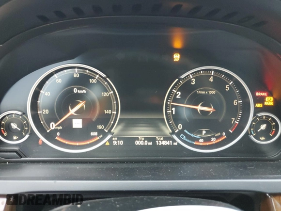2014 BMW 7 Series ALPINA B7 xDrive with VIN WBAYF8C58ED142004, listed as a Copart auction lot 57994895 with 134,841 mi miles and Salvage title. Bid and sale history available at DreamBid. Image 9.