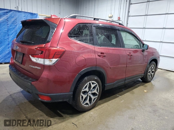 2019 Subaru Forester Premium with VIN JF2SKAGC5KH533864, listed as a Copart auction lot 55260995 with Not provided miles and Salvage title. Bid and sale history available at DreamBid. Image 3.