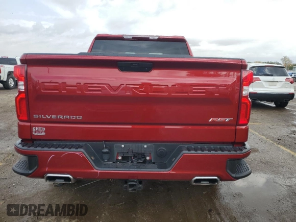 2021 Chevrolet Silverado 1500 RST with VIN 3GCUYEED7MG381544, listed as a Copart auction lot 77349354 with 44,452 mi miles and Salvage Title. Bid and sale history available at carsss.com. Image 6.