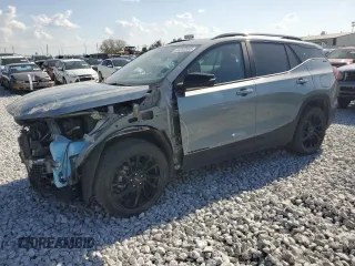 2023 GMC Terrain SLE with VIN 3GKALTEG1PL146735, listed as a Copart auction lot 44252865 with 33,767 mi miles and Salvage Title. Bid and sale history available at carsss.com. Image 1.