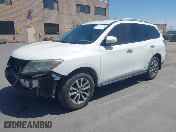 2013 Nissan Pathfinder SV with VIN 5N1AR2MN2DC657541, listed as a IAAI auction lot 41905930 with 311,578 mi miles. Bid and sale history available at carsss.com. Image 19.