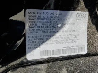 2024 Audi A4 allroad Premium Plus with VIN WA18AAF41RA015009, listed as a Copart auction lot 65481094 with 4,118 mi miles and Salvage Title. Bid and sale history available at carsss.com. Image 12.