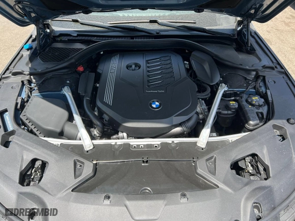 2020 BMW 8 Series 840i with VIN WBAGV2C04LCD51052, listed as a Copart auction lot 53079133 with 28,184 mi miles. Bid and sale history available at carsss.com. Image 7.