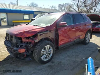 2017 Ford Edge SEL with VIN 2FMPK4J83HBB56513, listed as a Copart auction lot 48218725 with 56,693 mi miles and Salvage Title. Bid and sale history available at carsss.com. Image 1.