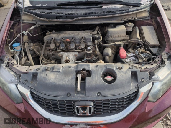 2014 Honda Civic Sedan LX with VIN 19XFB2F59EE041342, listed as a Copart auction lot 50765435 with 203,359 mi miles and Salvage Title. Bid and sale history available at carsss.com. Image 11.