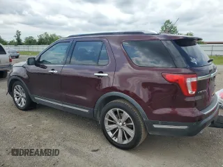 2018 Ford Explorer Limited with VIN 1FM5K7F85JGC69752, listed as a Copart auction lot 55360265 with 92,877 mi miles and Salvage title. Bid and sale history available at DreamBid. Image 2.