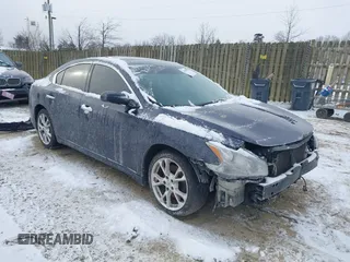 2012 Nissan Maxima 3.5 SV with VIN 1N4AA5AP1CC854269, listed as a IAAI auction lot 41626501 with 187,381 mi miles. Bid and sale history available at carsss.com. Image 1.