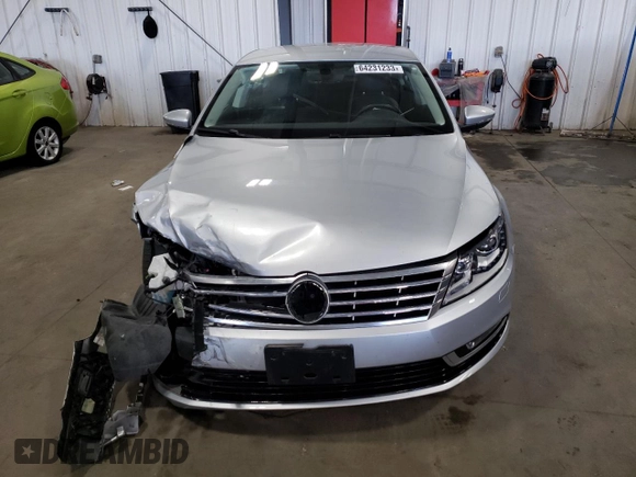 2017 Volkswagen CC 2.0T Sport with VIN WVWKP7AN1HE501825, listed as a Copart auction lot 64231233 with 38,673 mi miles and Salvage Title. Bid and sale history available at carsss.com. Image 5.