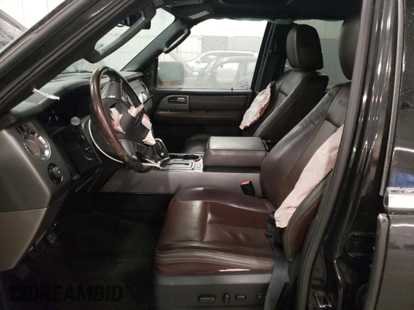 2015 Ford Expedition Platinum with VIN 1FMJU1MT5FEF18003, listed as a Copart auction lot 50179905 with 127,758 mi miles and Salvage title. Bid and sale history available at DreamBid. Image 7.